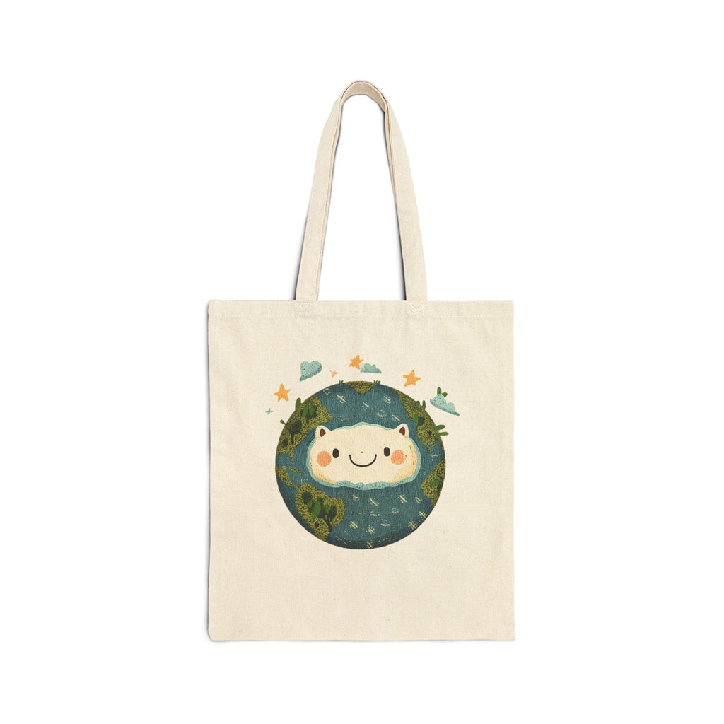 Earth Day “There Is No Planet B” Infinity Symbol Tote, Eco Awareness Canvas Tote