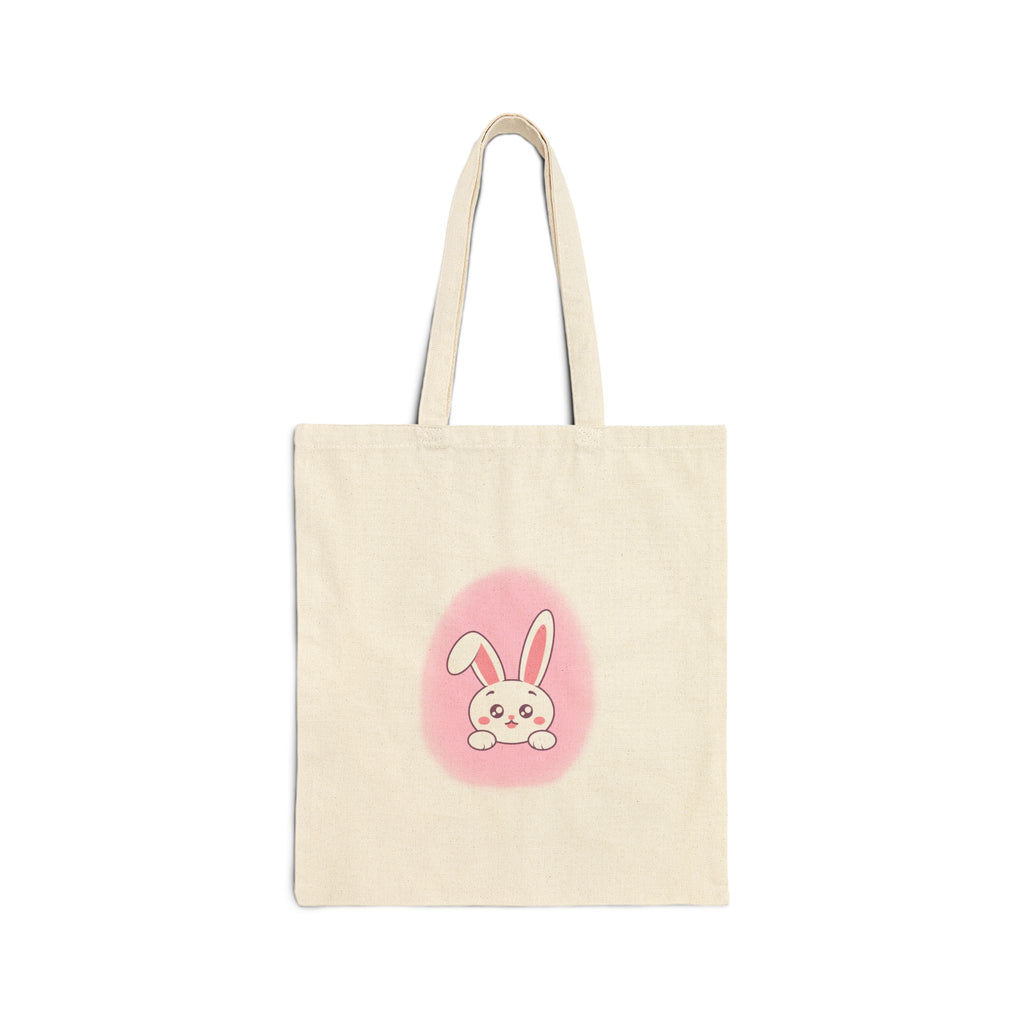 Happy Easter Canvas Tote Bag – Minimalist  Design Reusable Bag