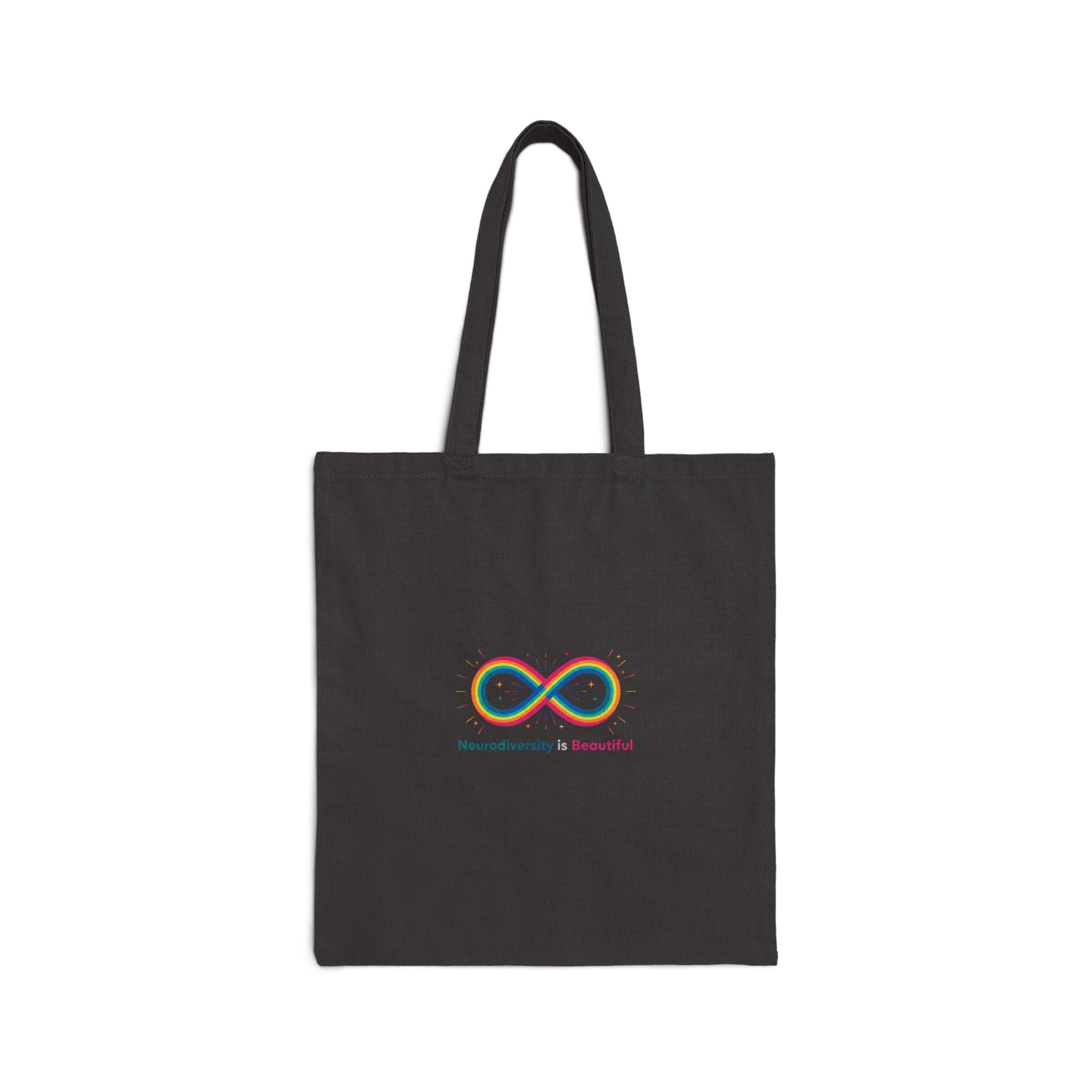 Neurodiversity Infinity Symbol Tote, Neurodivergent Autistic Pride, Autism Acceptance Canvas Tote