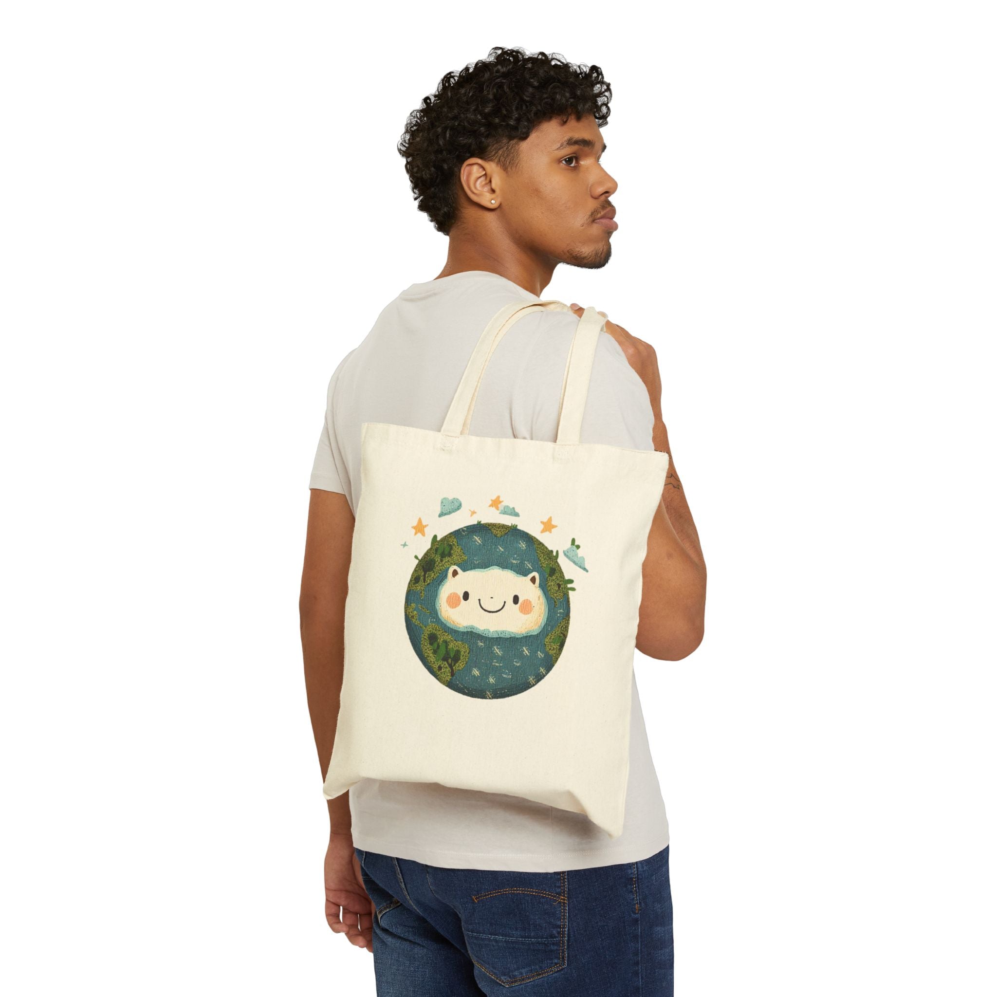Earth Day “There Is No Planet B” Infinity Symbol Tote, Eco Awareness Canvas Tote