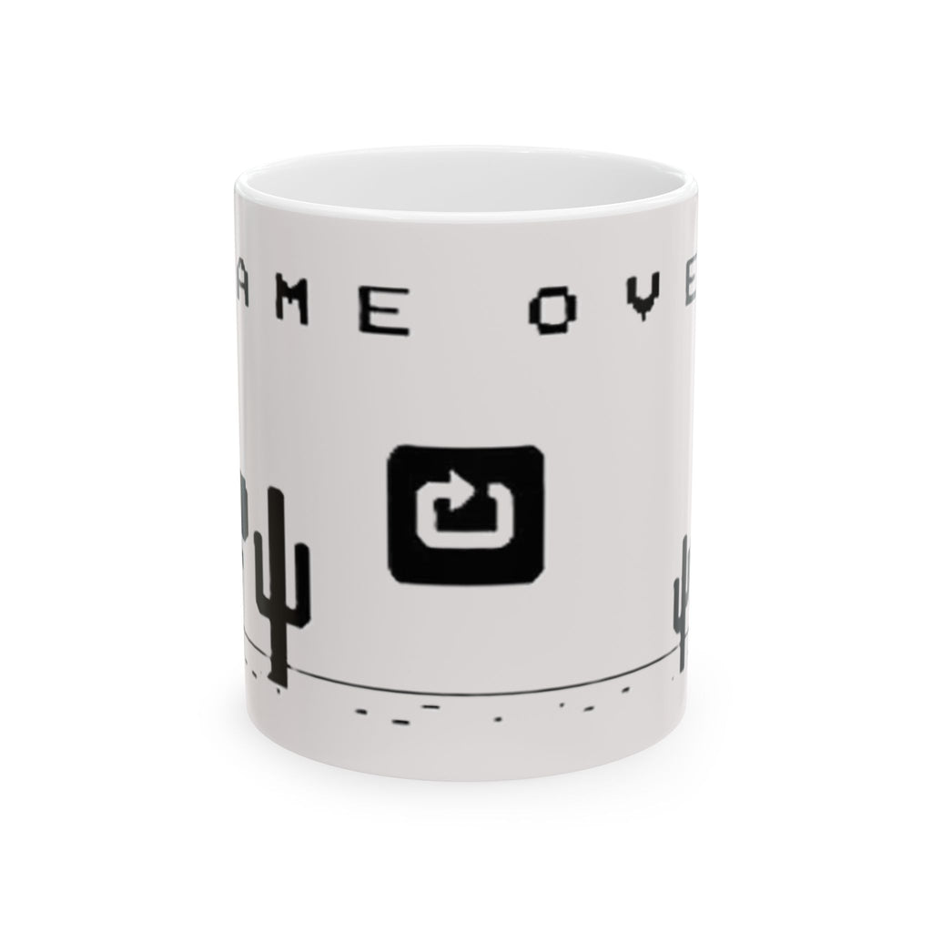 No Internet Game Over Mug 🦖 | Ceramic 11oz