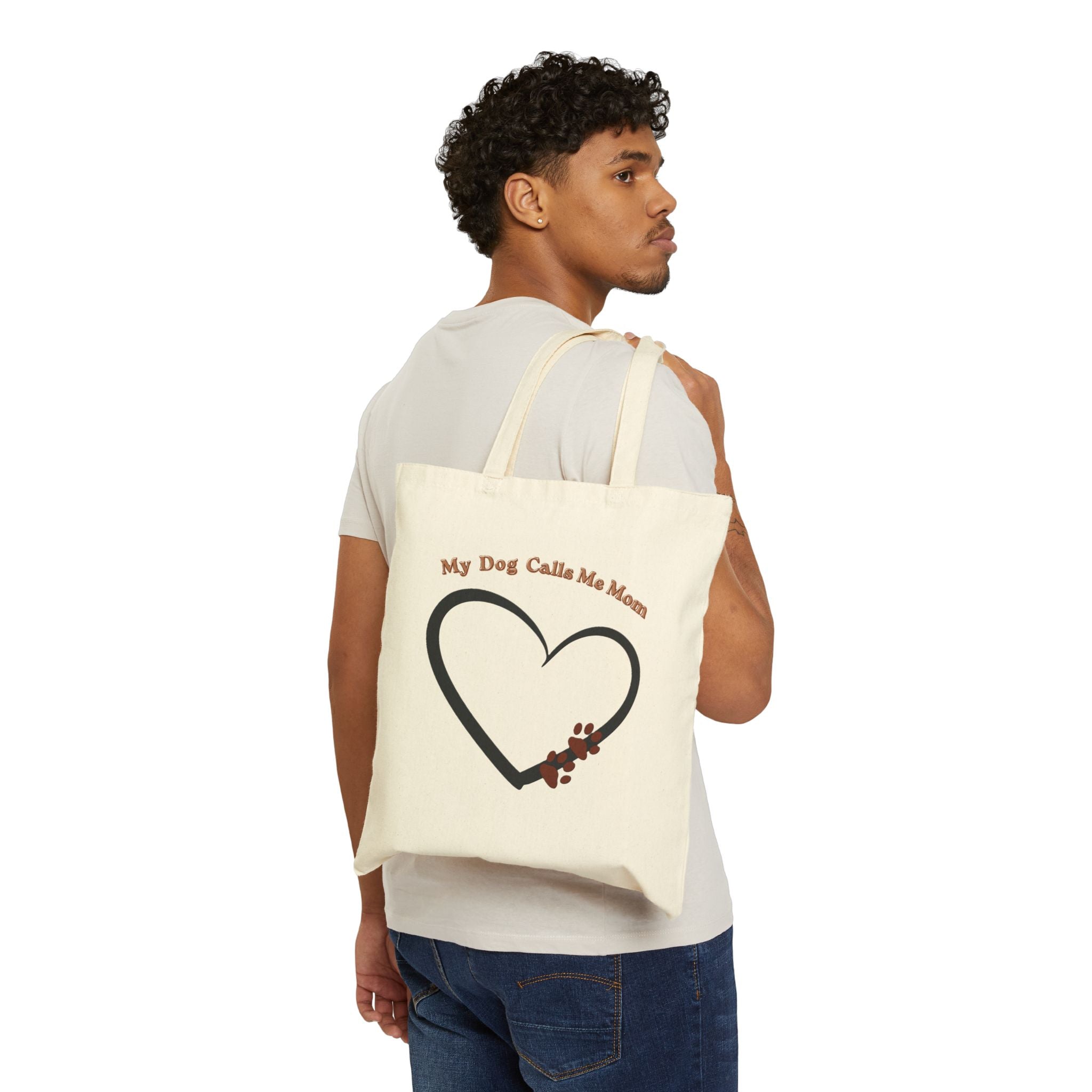 “My Dog Calls Me Mom” Tote Bag — a heartwarming and stylish everyday essential