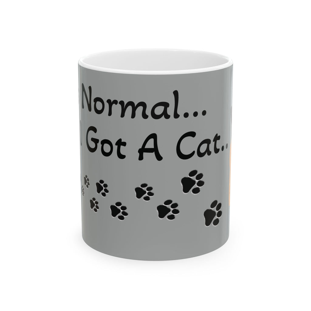 I Was Normal...Then I Got A Cat..– For all Cat moms  ( Ceramic 11oz Mug)