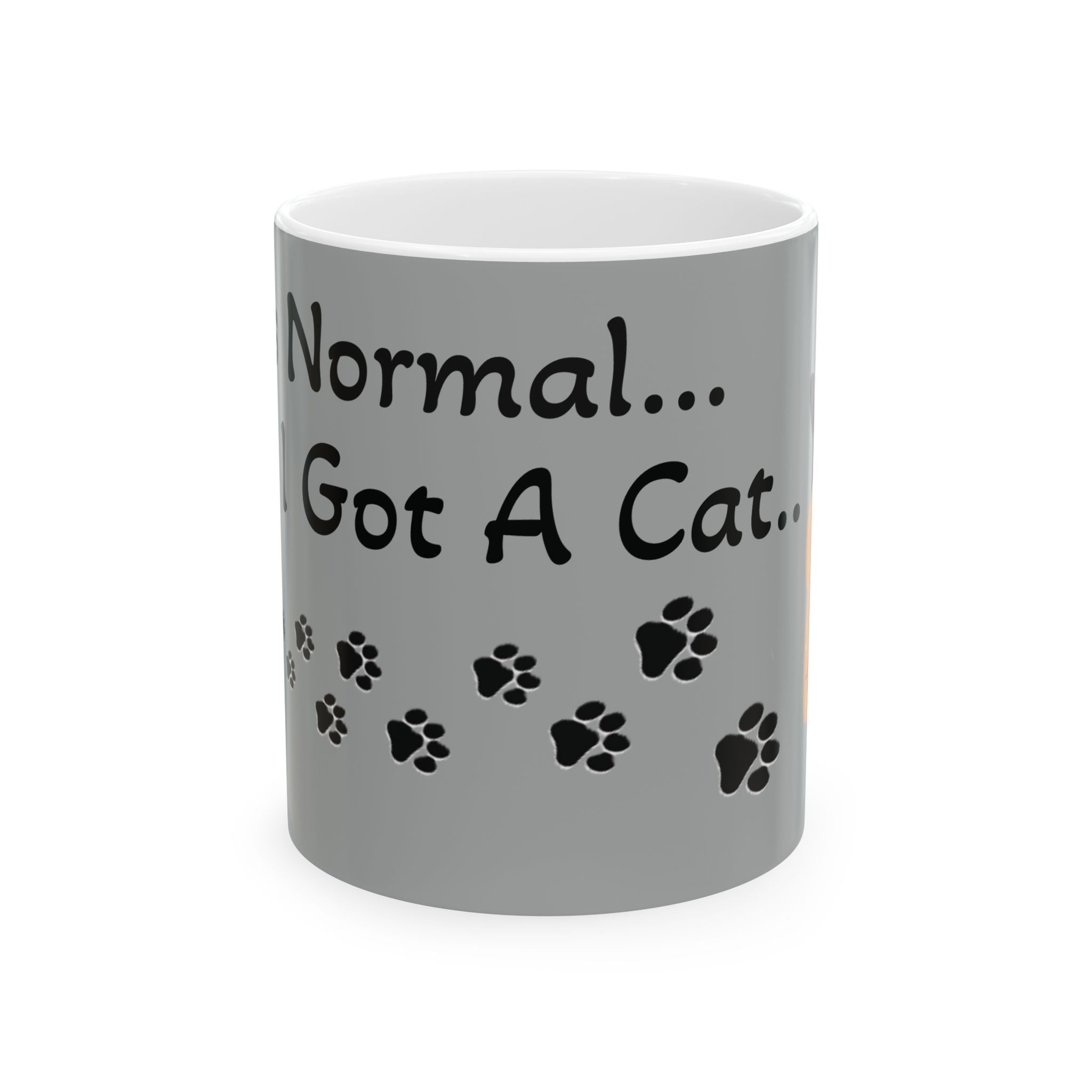 I Was Normal...Then I Got A Cat..– For all Cat moms  ( Ceramic 11oz Mug)