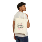Happy Easter Canvas Tote Bag – Minimalist  Design Reusable Bag