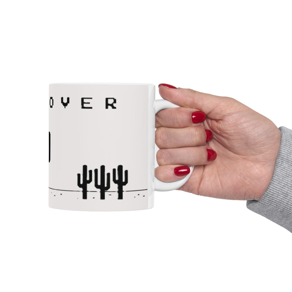 No Internet Game Over Mug 🦖 | Ceramic 11oz