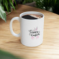 Happy Easter Pink Rabbit Mug | Cute Bunny Ceramic 11oz