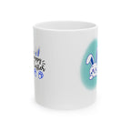 Happy Easter Blue Rabbit Mug | Cute Bunny Ceramic 11oz