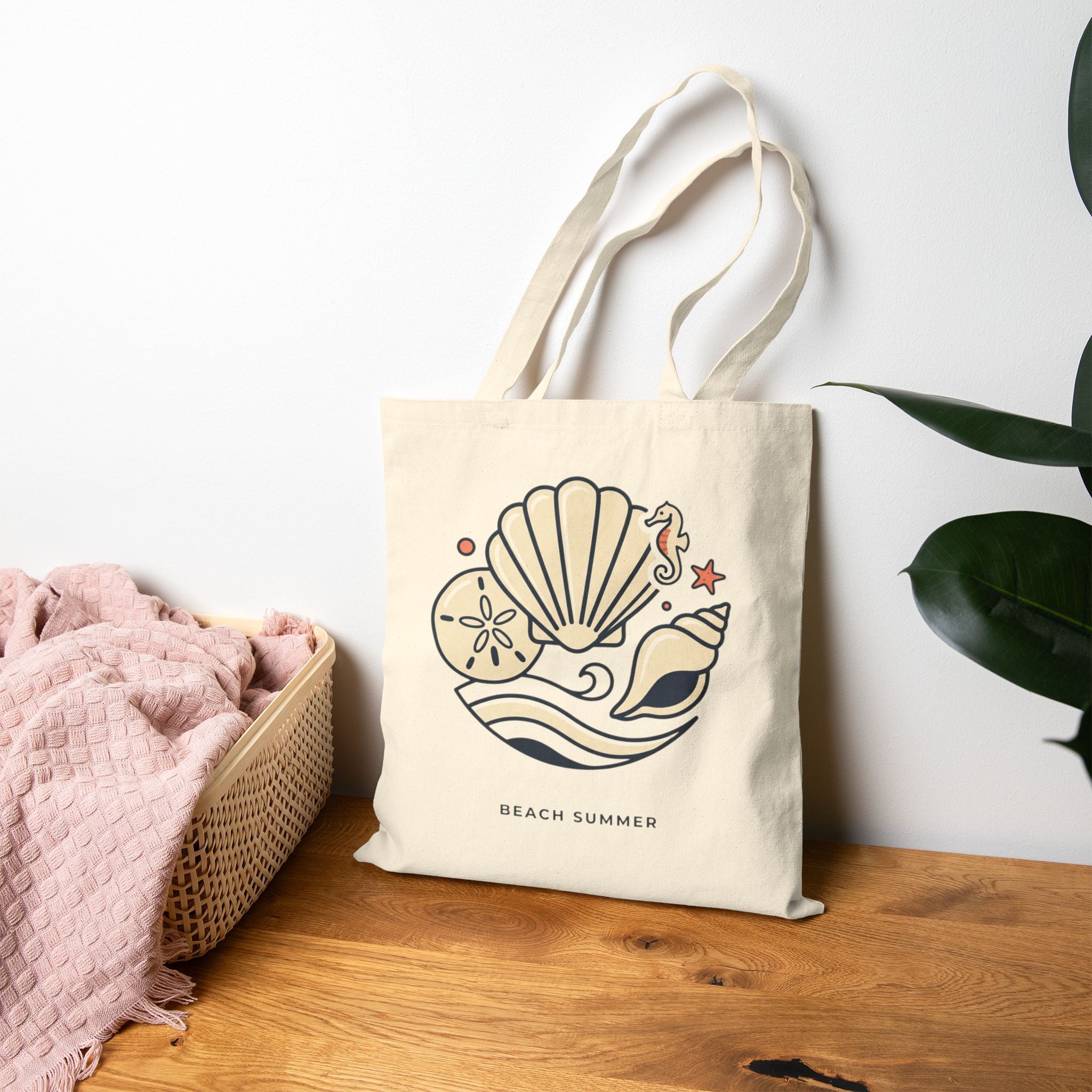 Beach summer vibes | Canvas Tote Bag